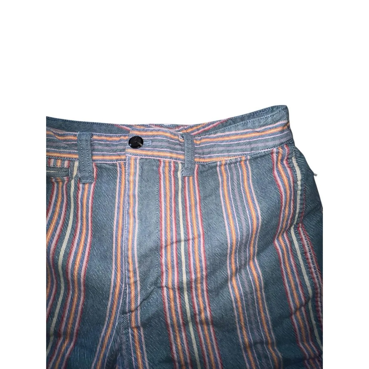 Madewell • Emmett shorts in rainbow stripe Waist Size 27 Summer Denim - Image 2