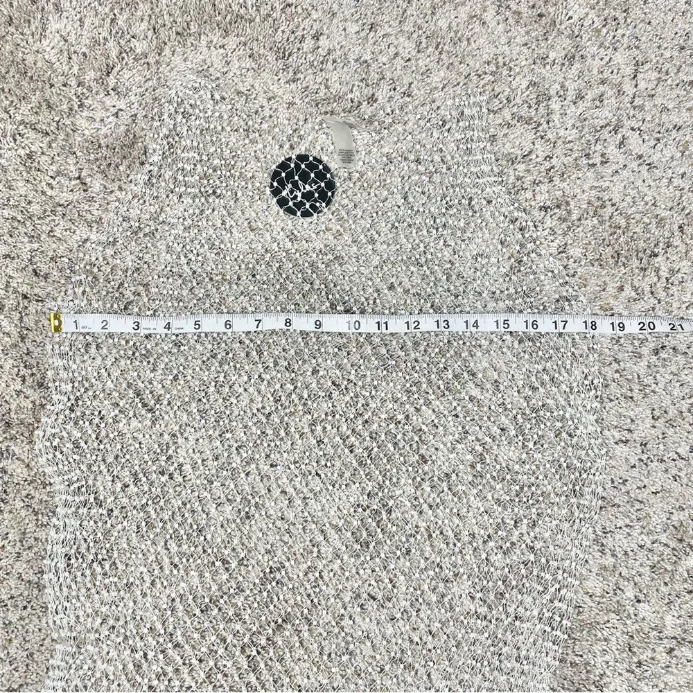 Lulus Sunlight Sparkle White Fishnet Rhinestone Maxi Dress Swim Coverup XS/S NWT - Image 9