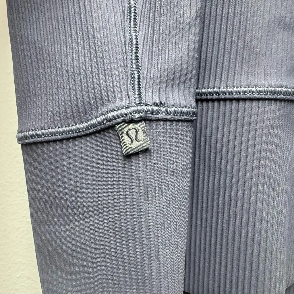 Lululemon Power Pivot Ribbed Tank Top, Night Sea Blue | Size 8 - Image 5