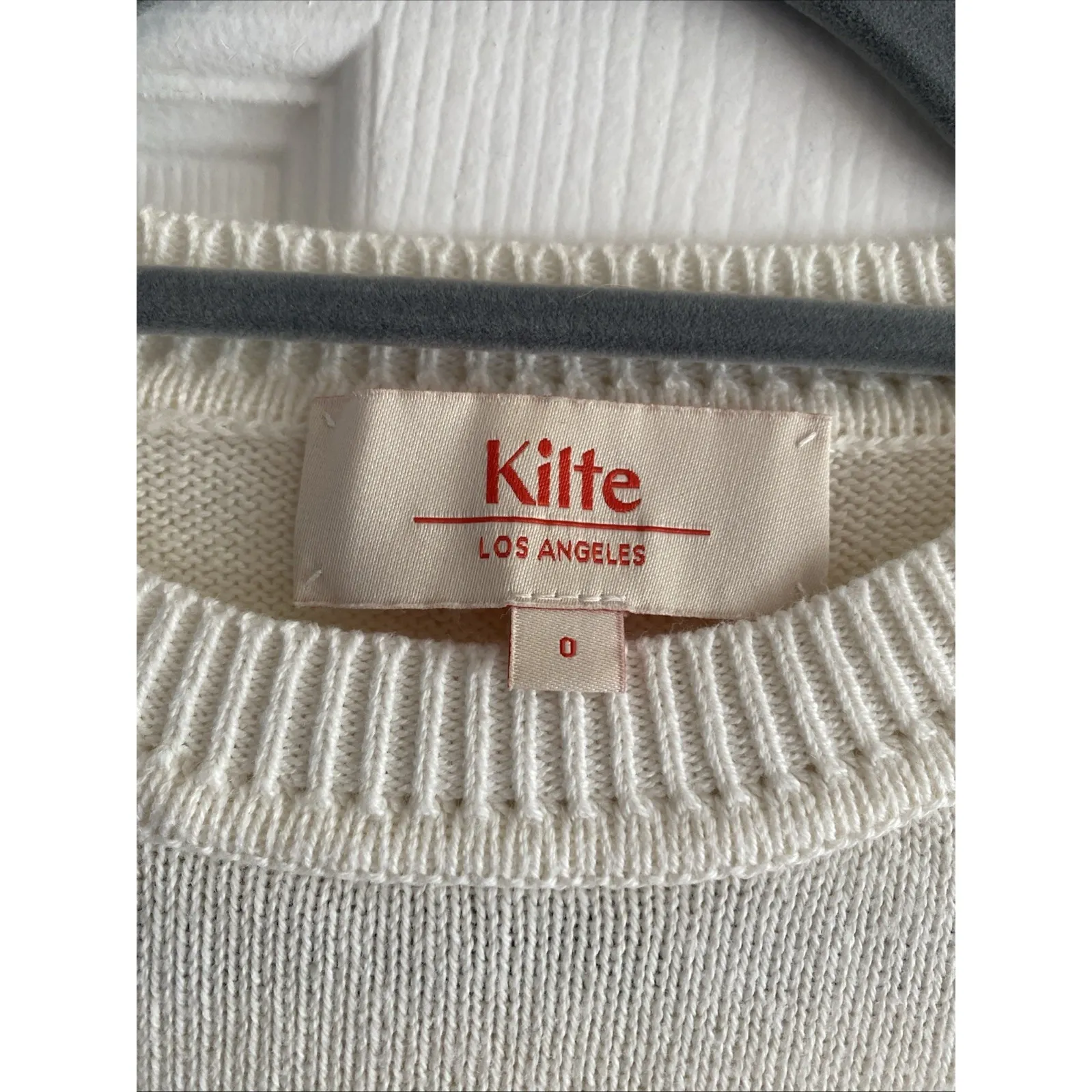 Kilte Womens 0 Ivory Knit sweater Preppy Capsule Cleangirl - Image 3