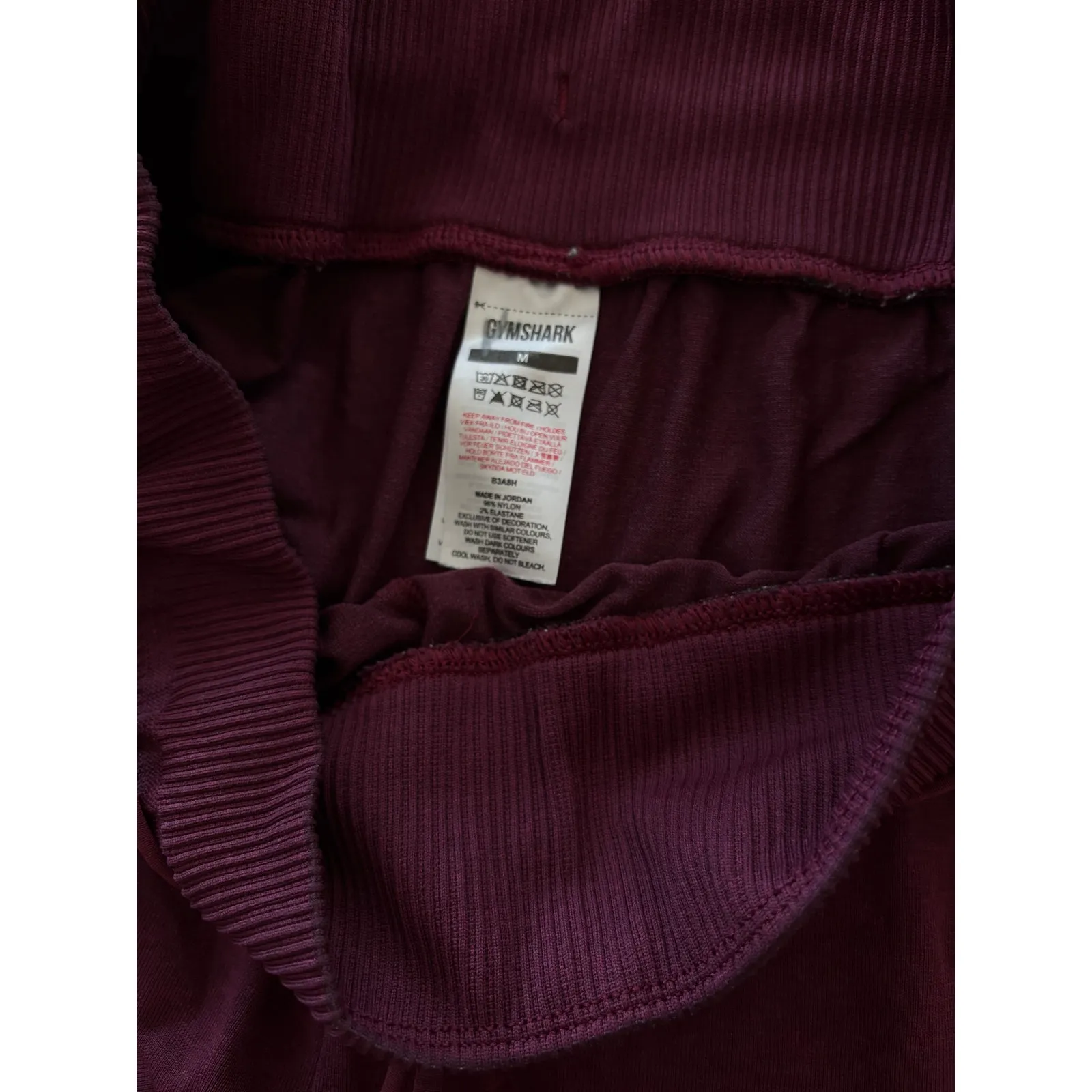 Gymshark Vital Seamless 2.0 Joggers Baked Maroon Womens Medium - Image 4