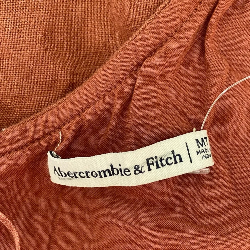 Abercrombie & Fitch One Shoulder Brown Mini Dress, Size Medium - Image 3
