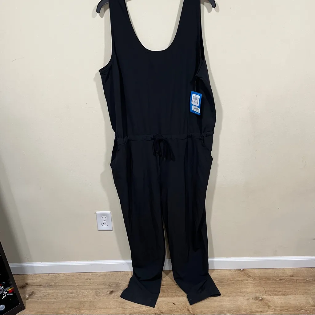 NWT Columbia Women's Anytime Tank Jumpsuit size XL black - Image 7