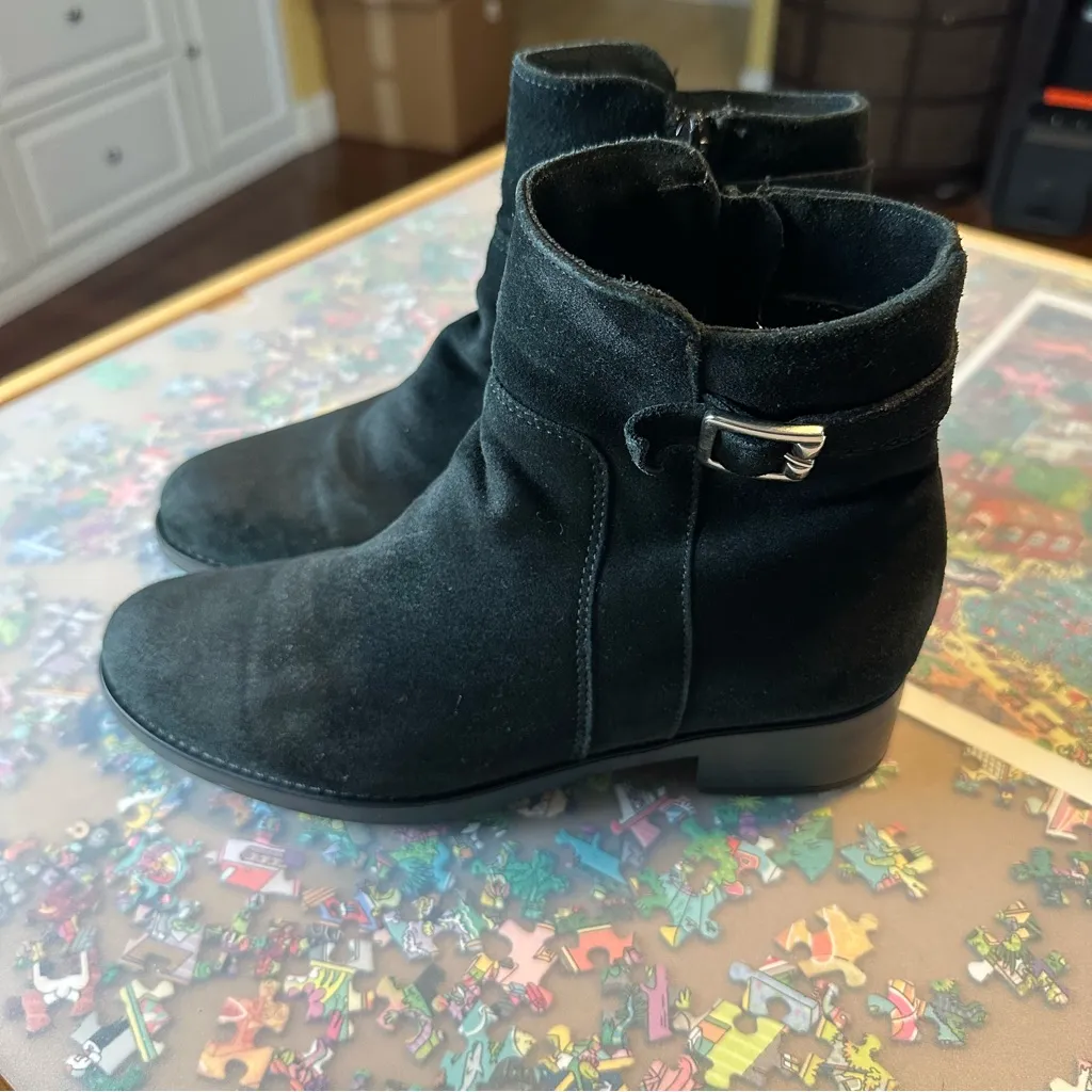 La CANADIENNE Black Suede Boot Size 8 - Image 8
