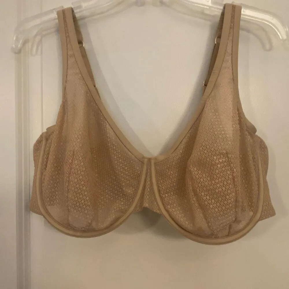 ThirdLove unlined, modern mesh, scoop bra, lace size 38F - Image 3