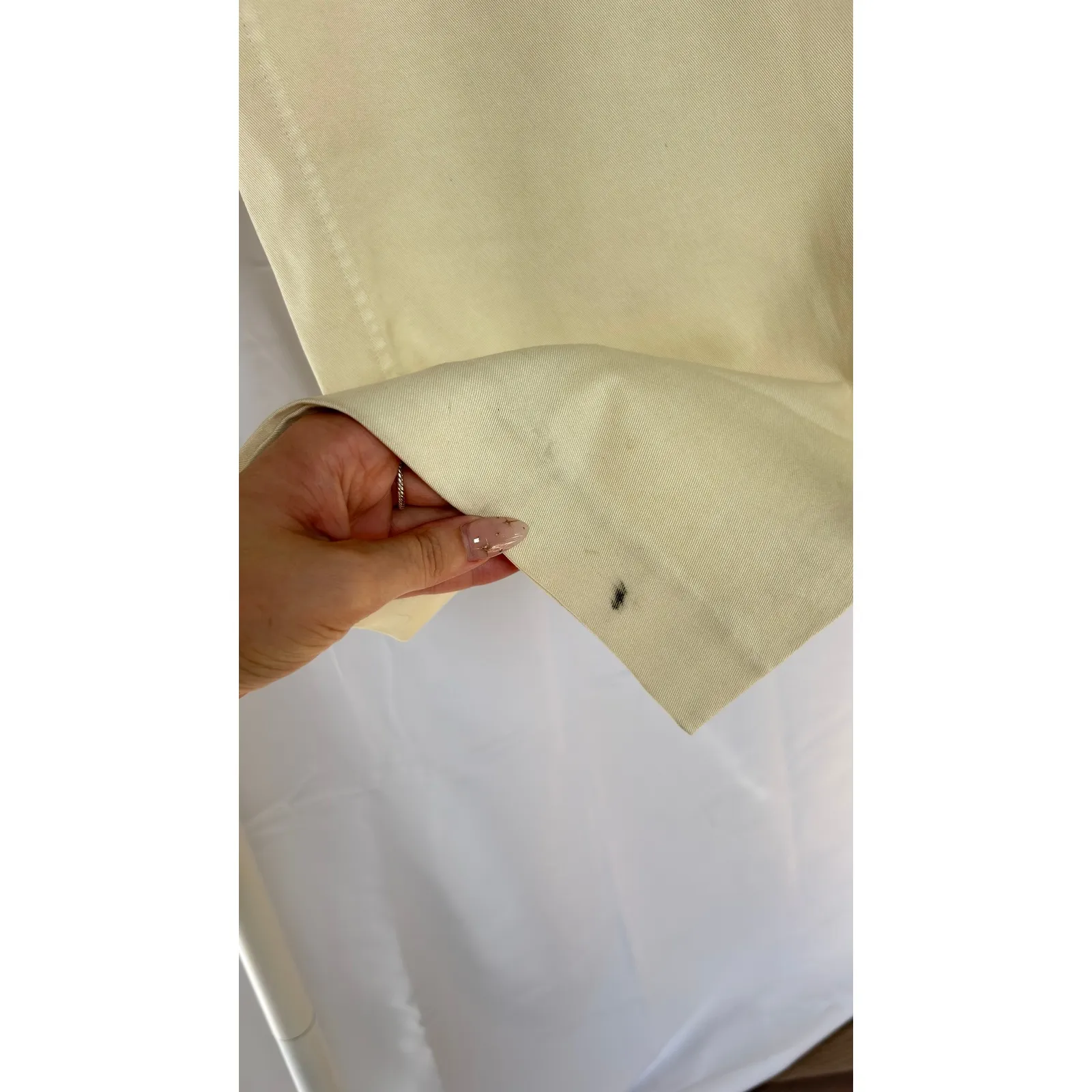 NWT ECRU Women's‎ Cream Wide Leg Button Fly Dress Pants Trousers - Image 5