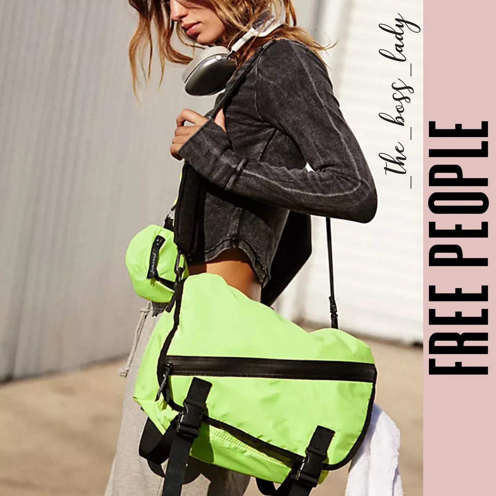 Free People bag messenger bag gym studio travel sports - Image 7