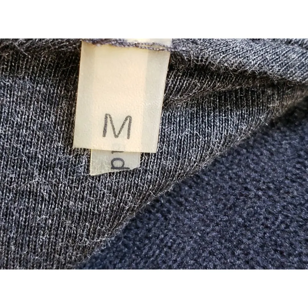 Love Happiness Tank Top Women Medium Charcoal Sequin Rayon Wide Strap Scoop Neck Black - Image 6