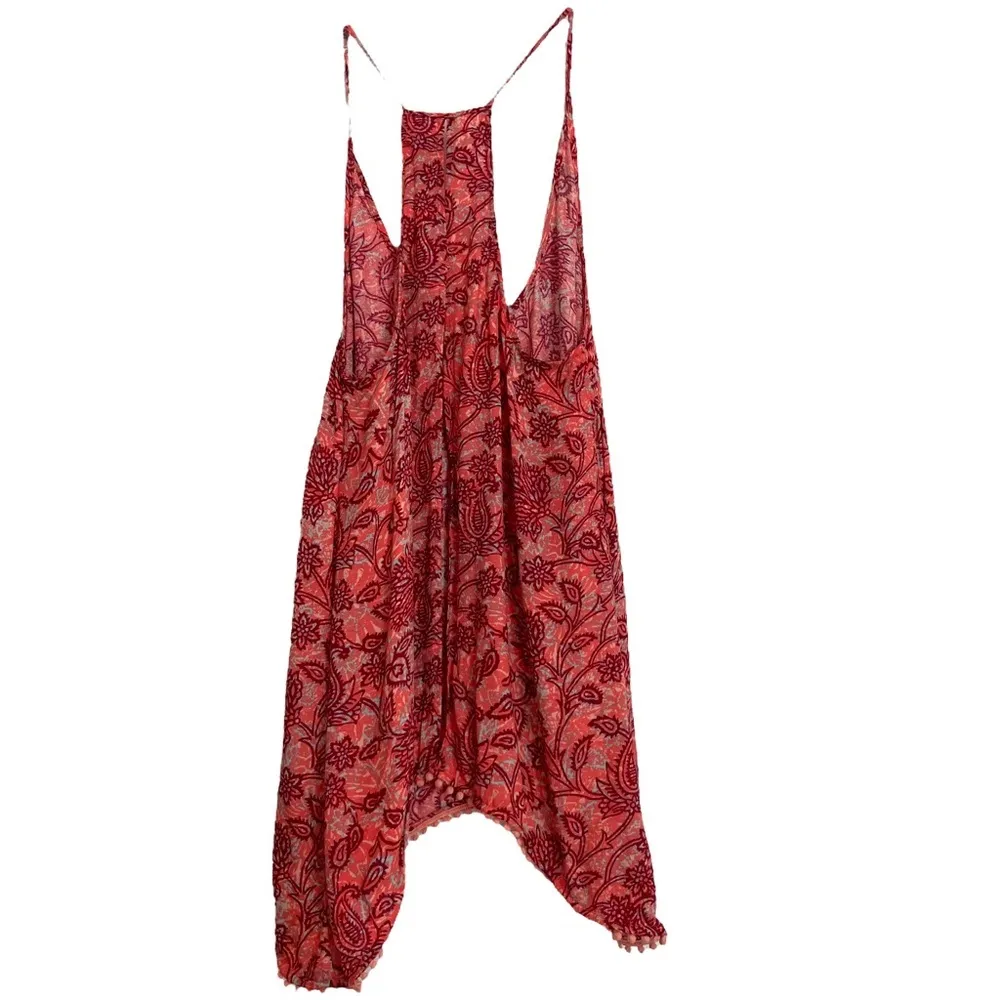 Ecote Urban Outfitters Swing Tank Coral Pom Pom Fringe - Image 2