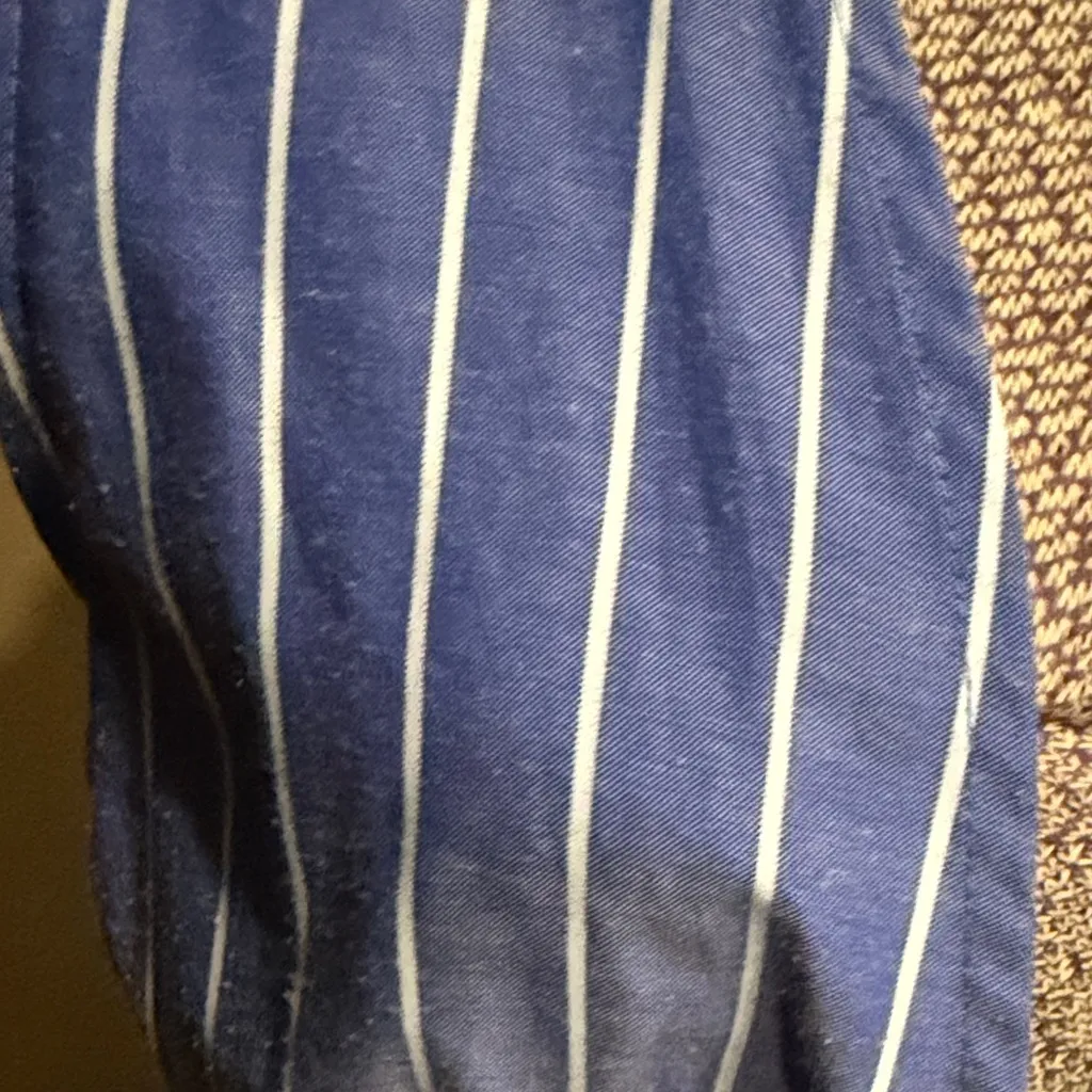 Urban Outfitters Blue and White Striped Maxi Dress - Image 3