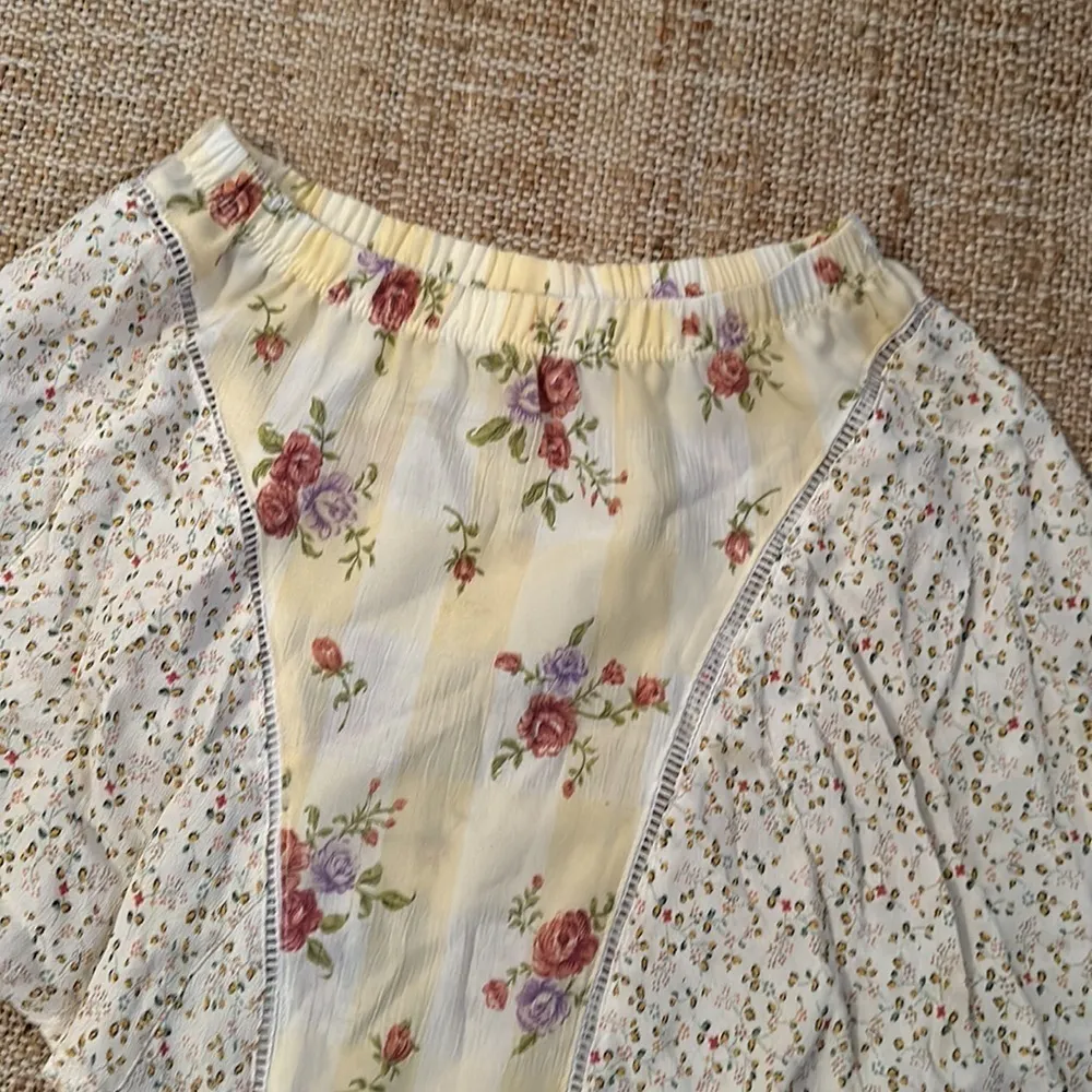 LF Furst Of A Kind Floral Skirt Vintage Patchwork Design - Image 2