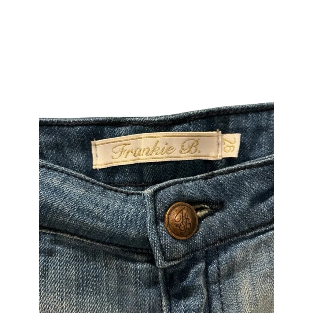 Franky B. NWT Denim Low Rise Blue Jean Shorts Size 26 Cut Off Summer Casual - Image 3