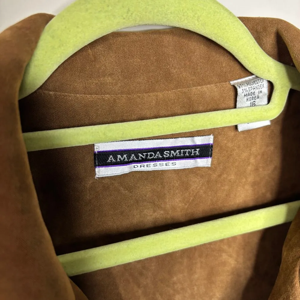 Amanda Smith Brown Vintage Jacket Sz 16 - Image 5