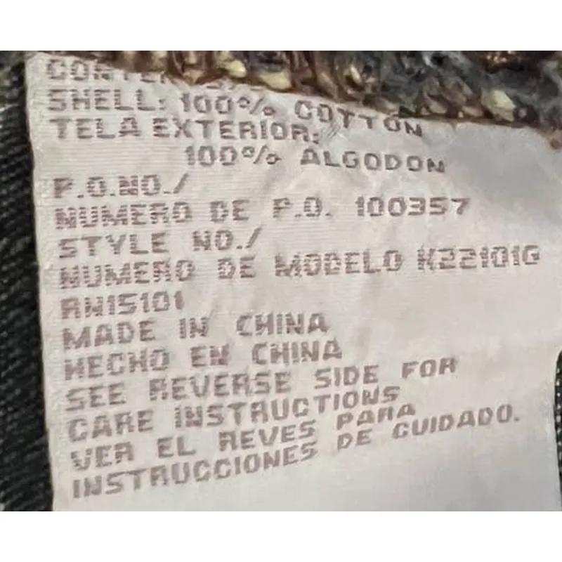 Mudd Jeans Women's Denim Jean Three Button Jacket‎ Buttoned Shoulders Size M Blue Size M - Image 5