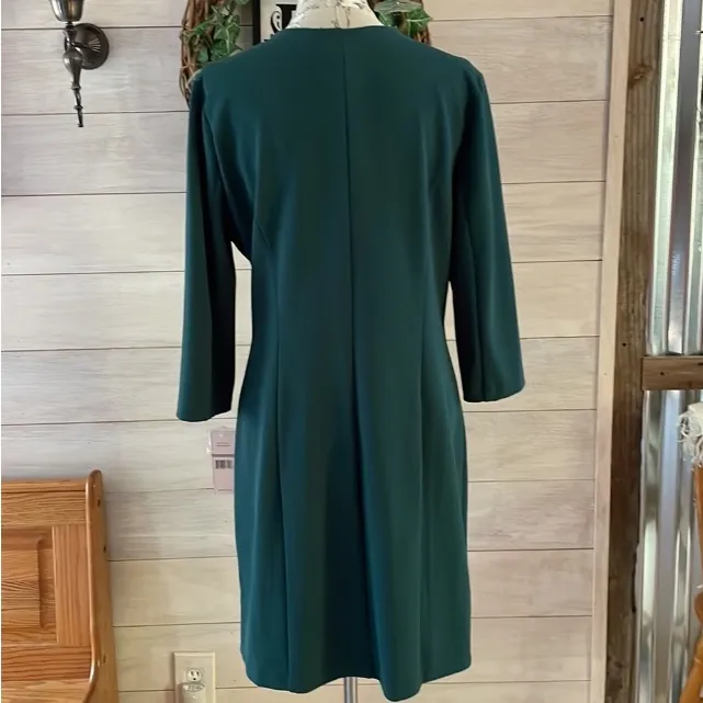NWT Nanette Lepore Wrap Night Garden Womens Green Dress Size 10 - Image 4
