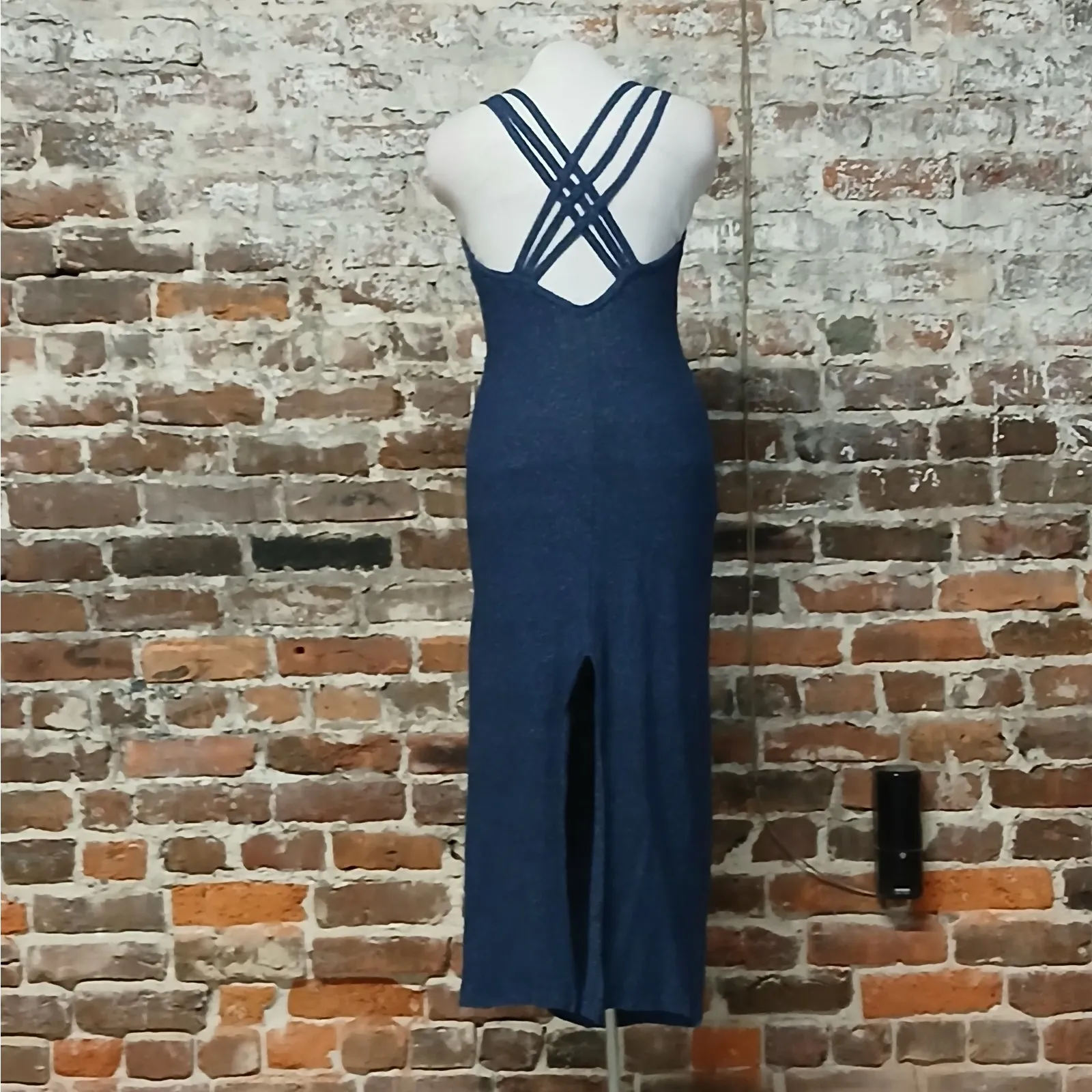 Massimo Dutti Women's Dress Size XS Blue Sleeveless Midi Casual Designer Luxury - Image 3