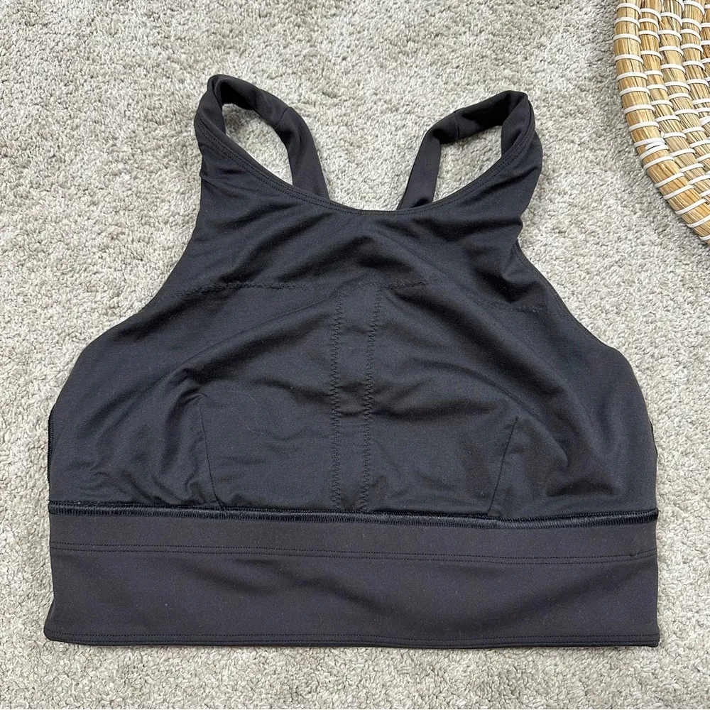 Lululemon Women’s Wunder Train Long-Line Bra Medium Support C/D Cups Black 8 - Image 7