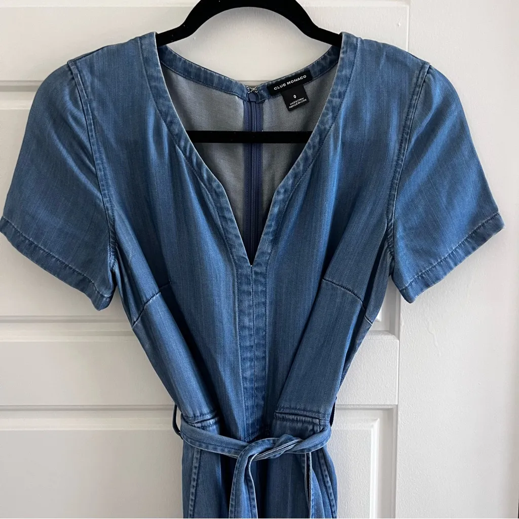 Club Monaco Denim Jumpsuit - Image 2