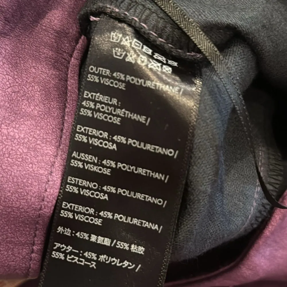 I.AM.GIA Saros Straight Leg Purple Faux Leather Pants NWT S - Image 9