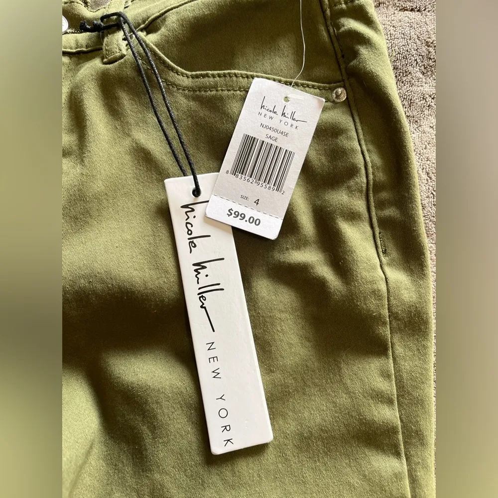 NICOLE MILLER Sage SoHo High Rise Ankle Skinny Pants NWT Stretch Women’s Sz 4 - Image 5
