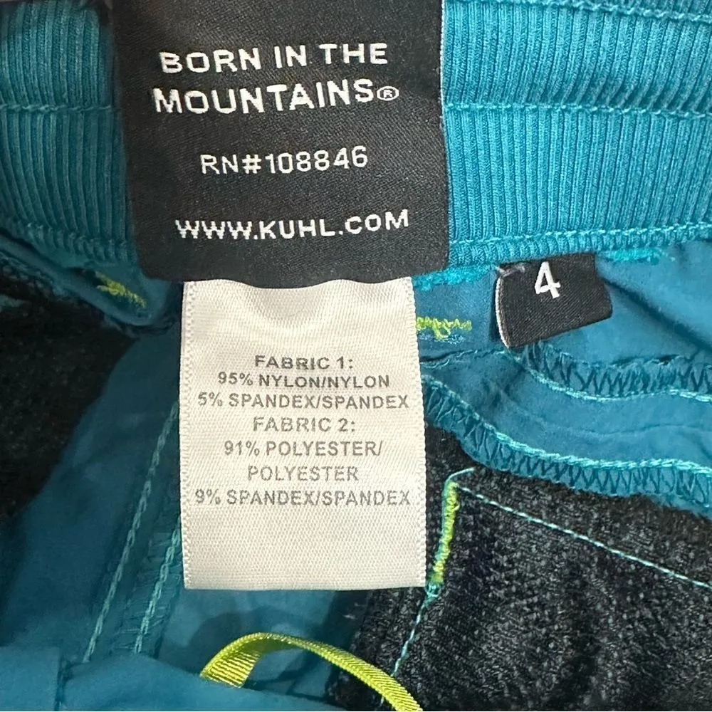 Kuhl Durango Green Skirt Women’s Sz 4 Side Ruching Outdoor Hiking Nylon Spandex - Image 8