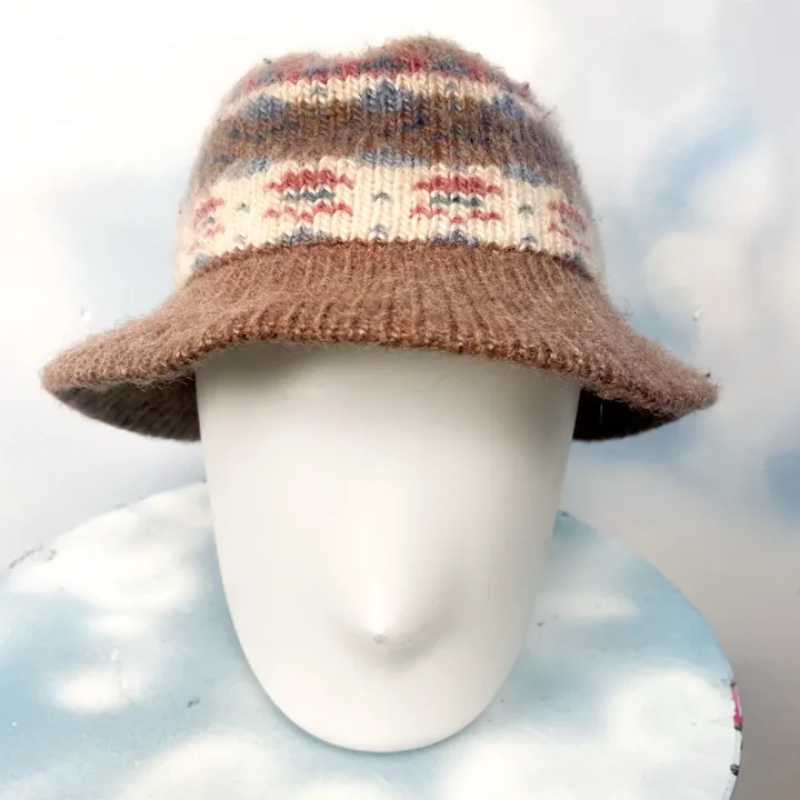 Aris fair isle bucket hat Brown - Image 2