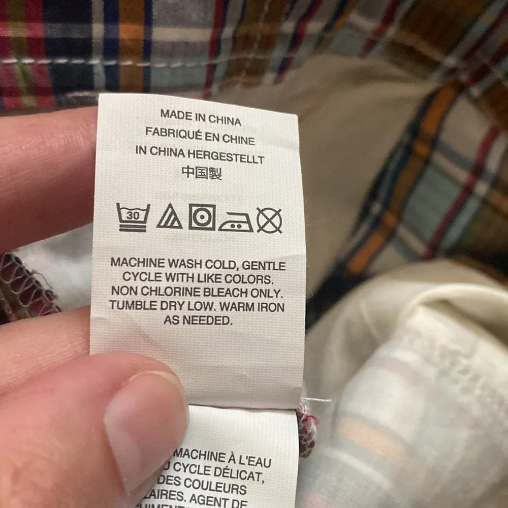 NWT J. Crew red blue plaid high waist cotton paper bag wide leg pants, size 12 - Image 10