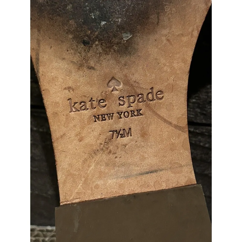 KATE SPADE tasseled Fringe sandals with Gold Accent women's‎ USA 7.5 M - Image 6