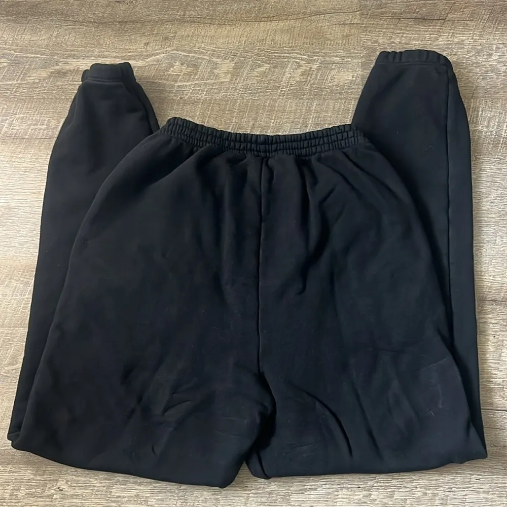 Friend + Folk Black High Waist Sweatpants Size Large - Image 4