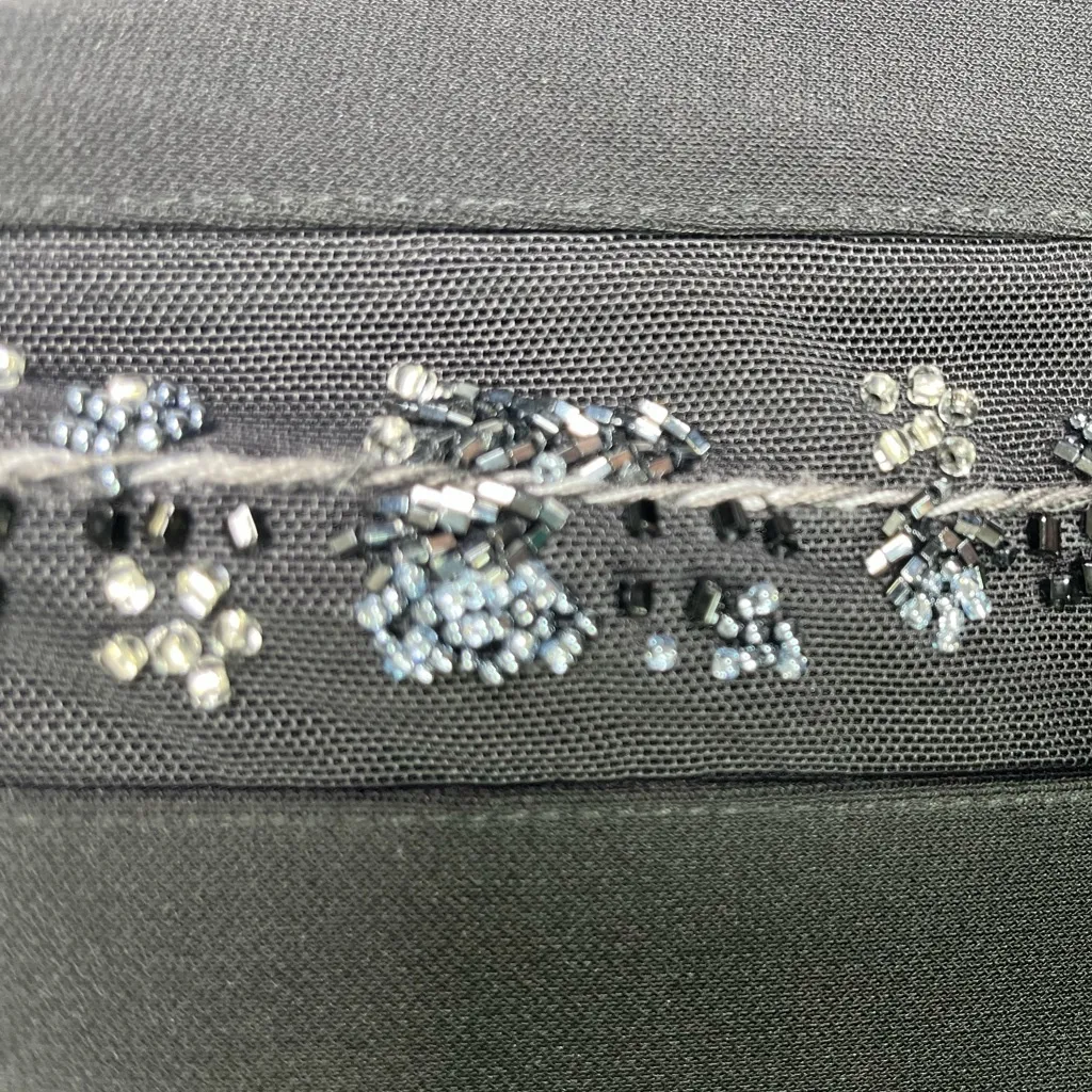 BCBG Max Azria Y2K Women’s Archive Black Beaded Mesh Side Stripe Pant Sz 2 NWT - Image 9