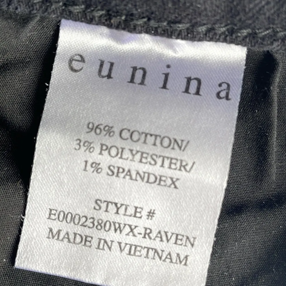 Eunina Black Lulu Super High Rise Shorts Frayed Hem - Image 6