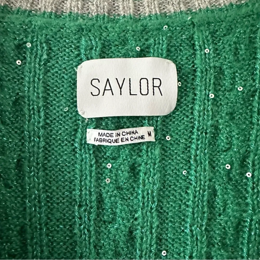 Saylor Marisole Dress Emerald Green Cardigan / Mini Dress - Image 6