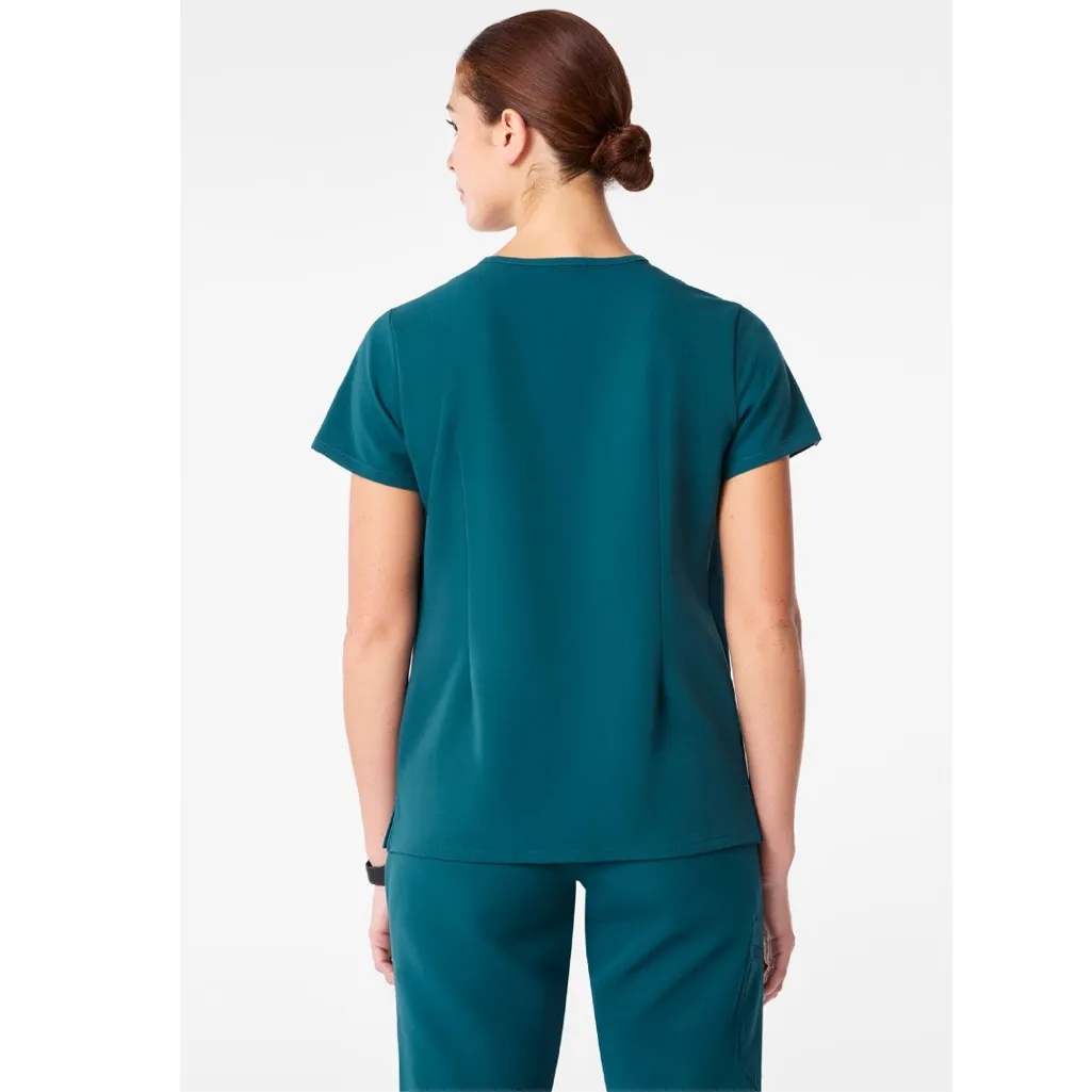 Figs Caribbean Blue Catarina Scrub Top - Image 4