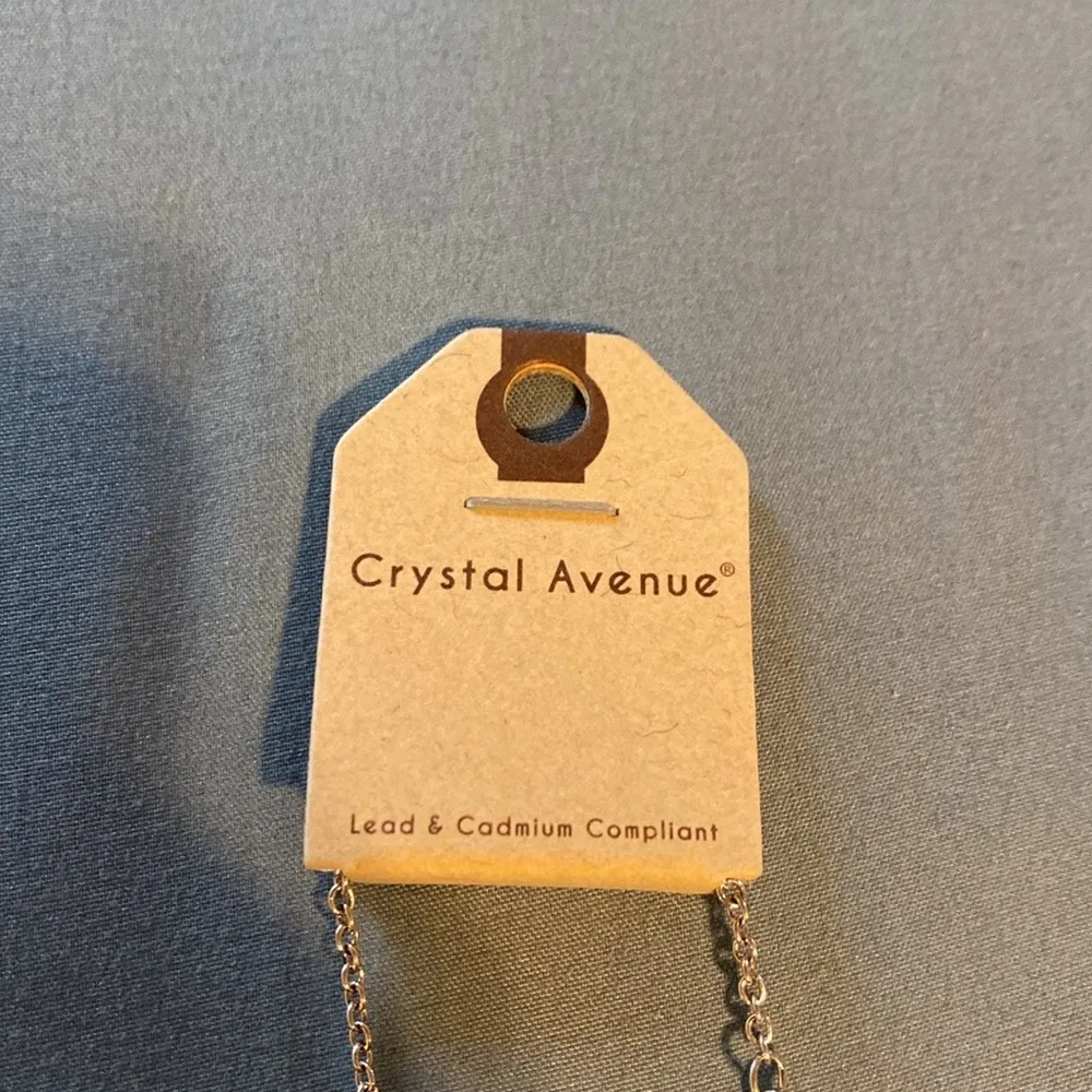 Crystal Avenue “Blessed” cow tag necklace Silver - Image 6