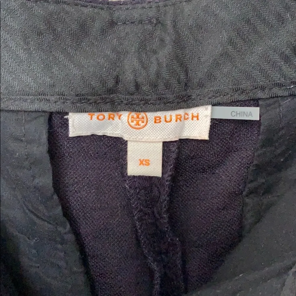 New navy Tory Burch Kayden textured pants XS - Image 3