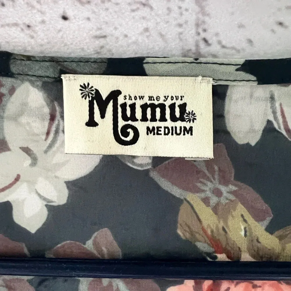 Show Me Your Mumu Sheer Floral Baby Doll Blouse Flutter Sleeves Size Medium - Image 9