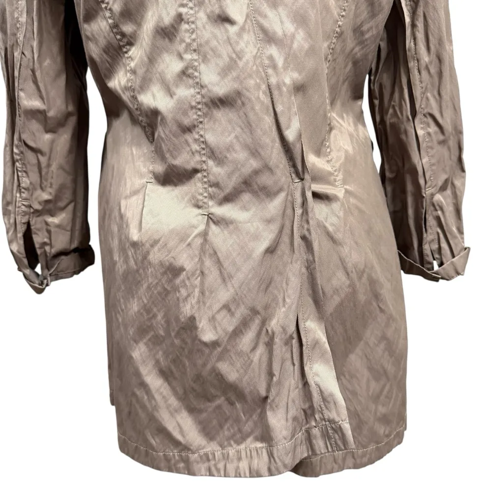 Soft Surroundings Taupe Water Resistant Rain Jacket Coat Women’s XL - Image 7