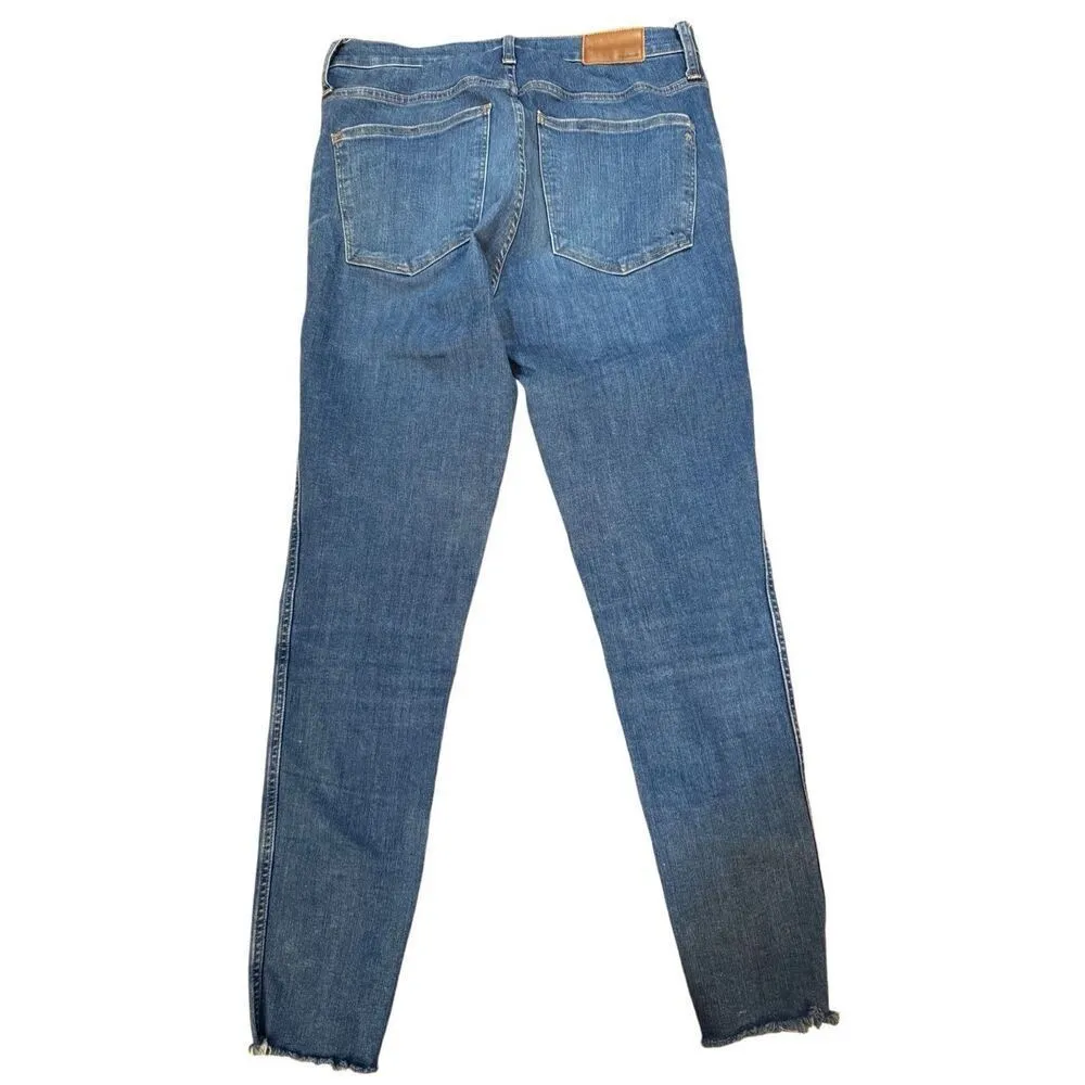 Madewell 10" High-Rise Raw Hem Button Fly Skinny jeans Style# J7914 size… - Image 7