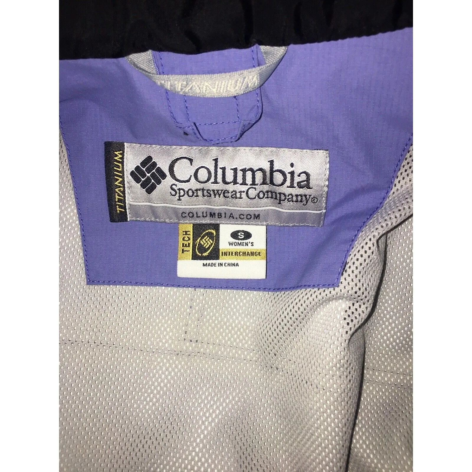 Columbia Women’s Lilac Blue Hooded Utilty Jacket Coat Small EUC - Image 9