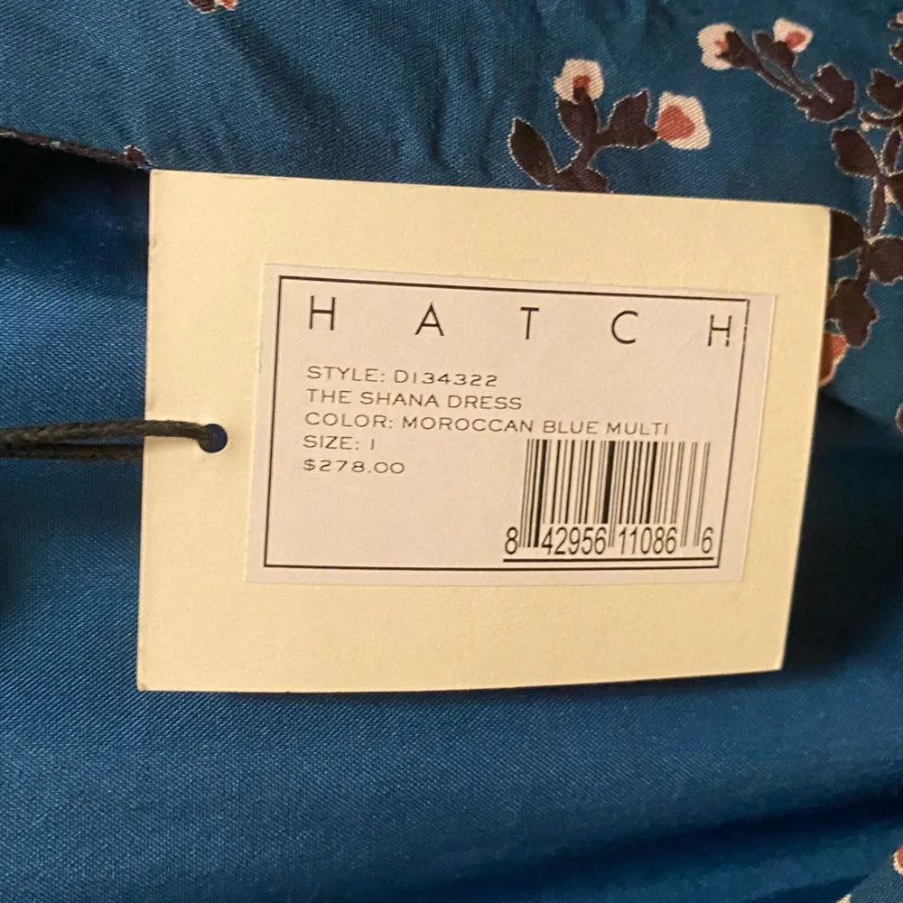 Hatch The Shana Midi Maternity Dress Moroccan Blue Multi Size 1 (S) New With Tag - Image 4