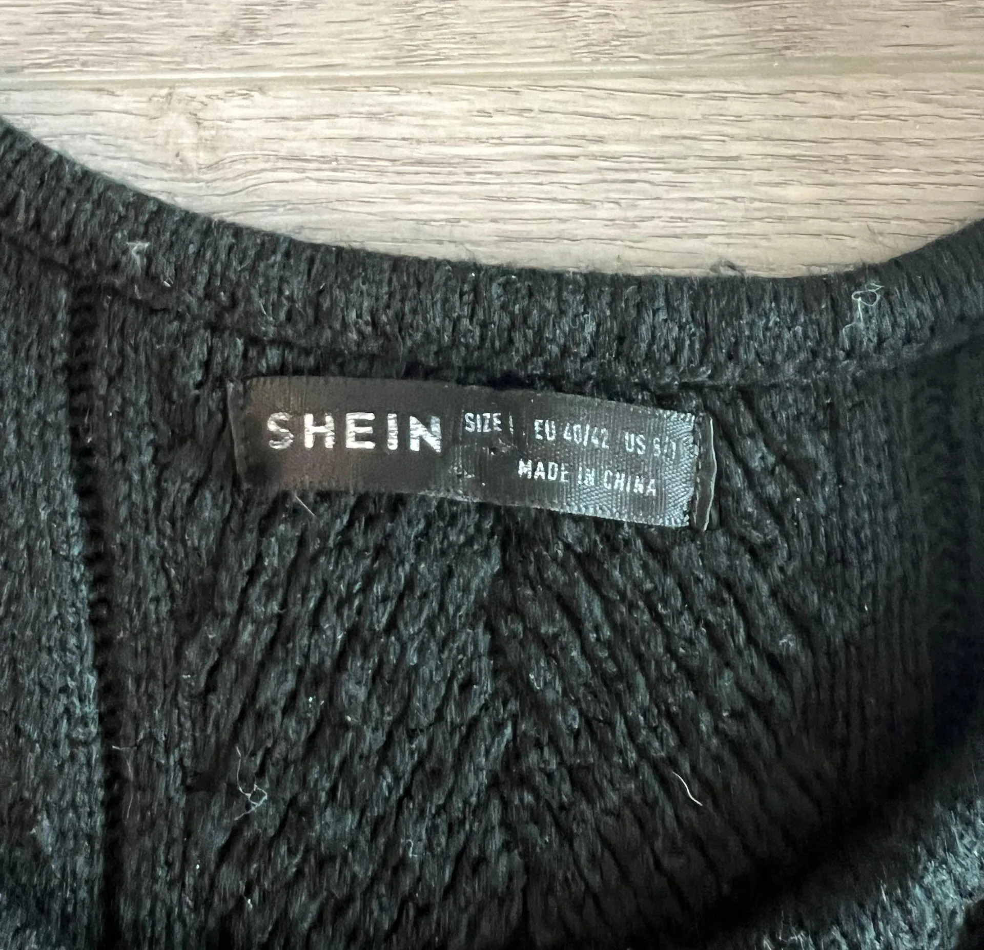 SheIn Black Sweater Dress - Image 3