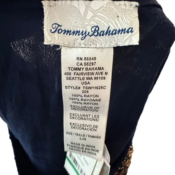 Tommy Bahama Crinkled‎ Beaded Tunic Top nwt - Image 6