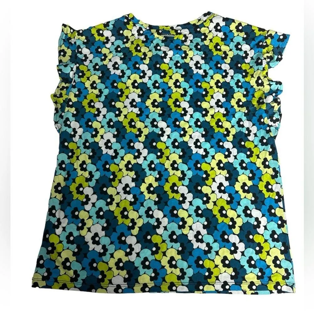 Michael Kors Women's Short Sleeve Limeade Colorful Print Sz S NWT - Image 8