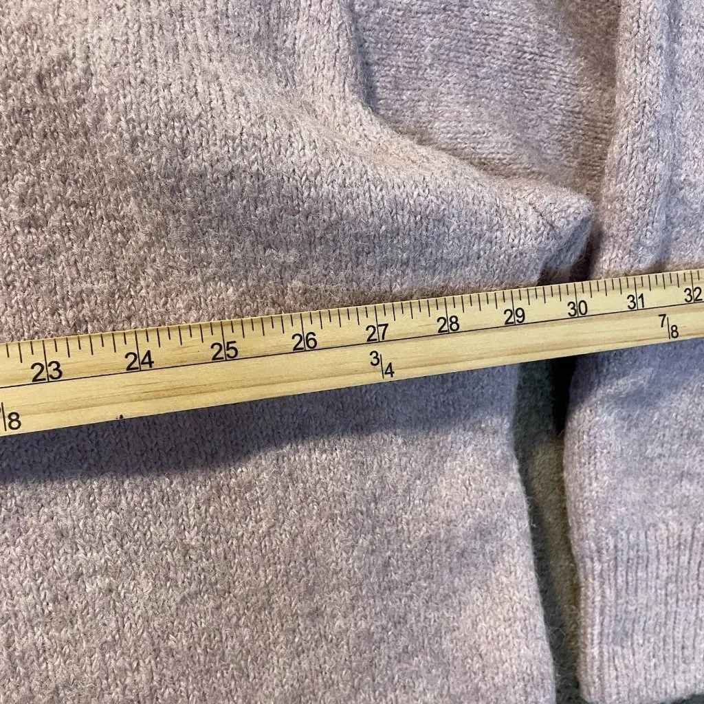 Old Navy Sweater Womens 4X Plus Light  Purple Knit Fuzzy Comfort Shirt Go Recycl - Image 5