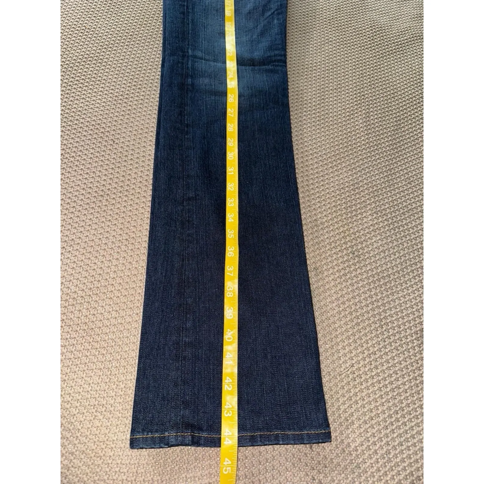 True Religion Jeans Womens Joey Blue Denim Distressed Blue Denim Y2K Size‎ 28 - Image 12