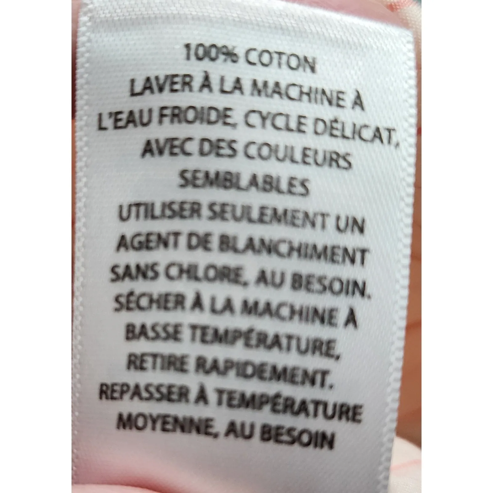 Treasure & Bond Striped Puff Sleeve Button Back Blouse‎ Womens Medium Pink White - Image 7