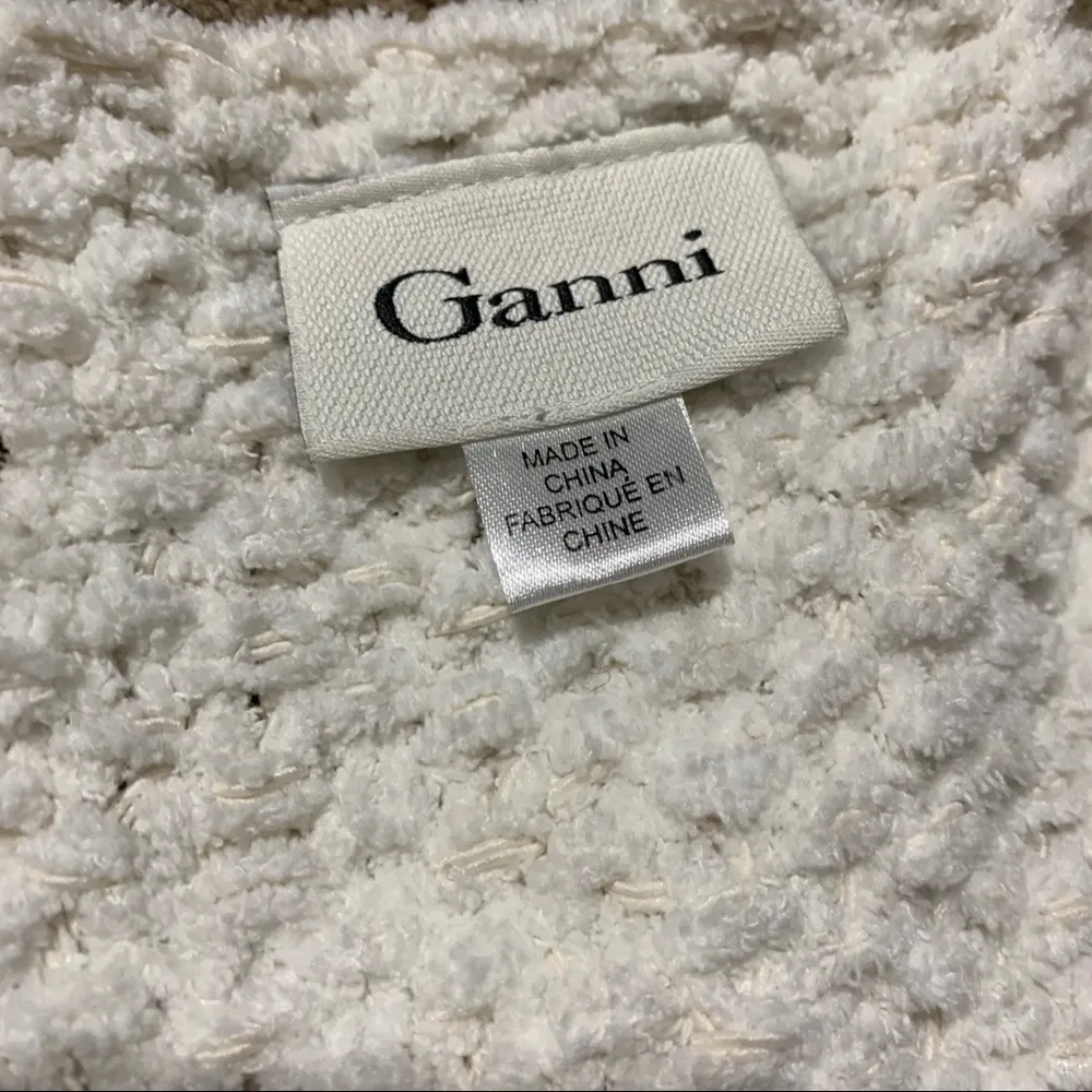 Ganni snowball knit white cardigan - Image 7