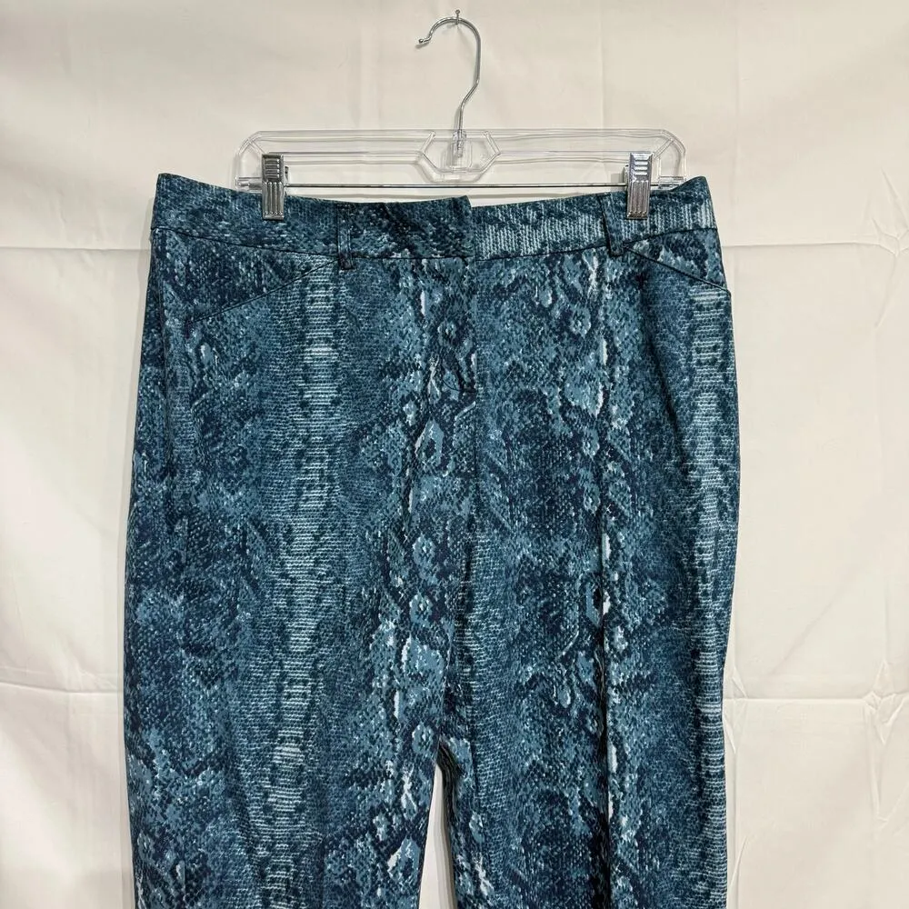 Larry Levine Navy Grey Ankle Slim Leg Pants Sz 10 NWT - Image 3