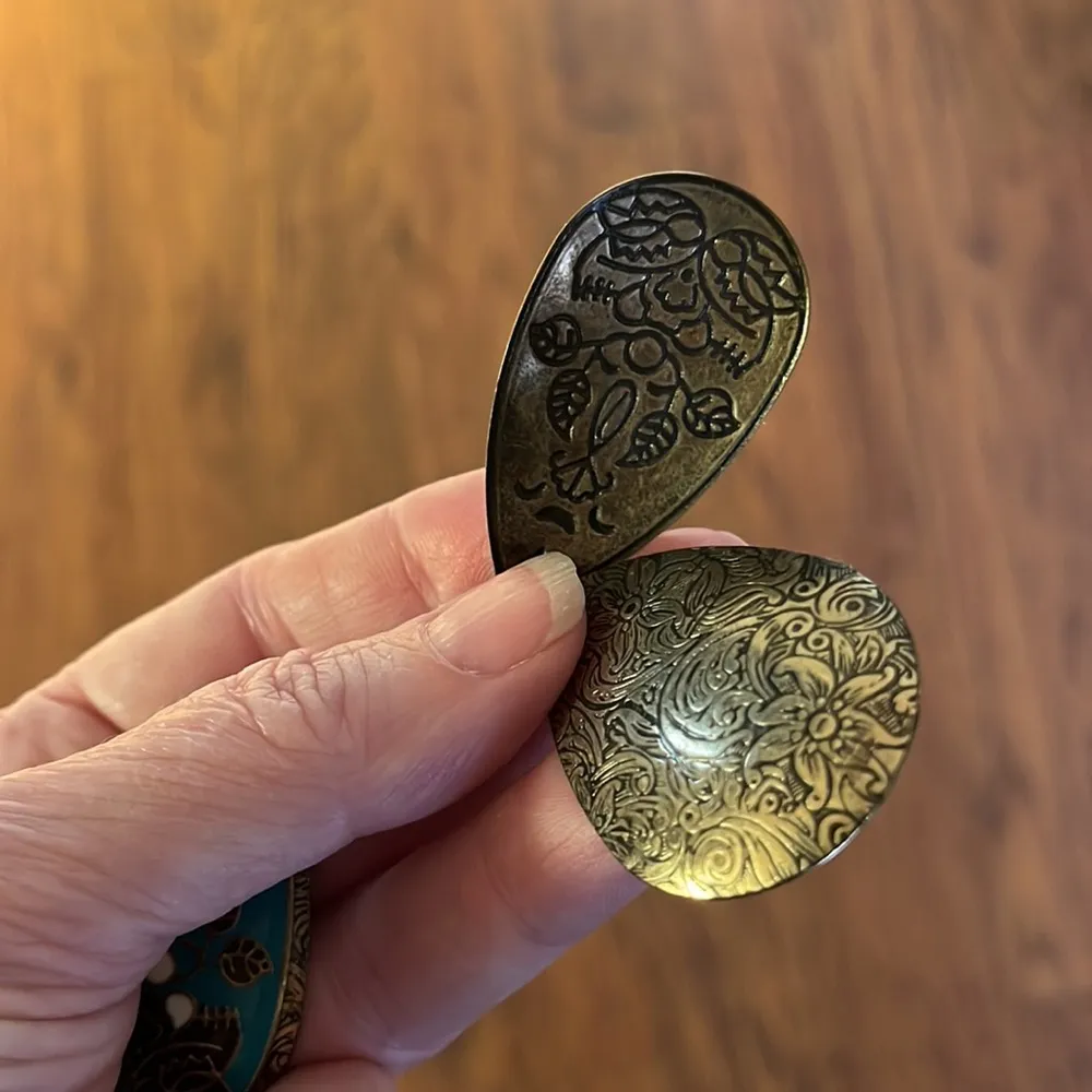 Drop cloisonné earrings - Image 11