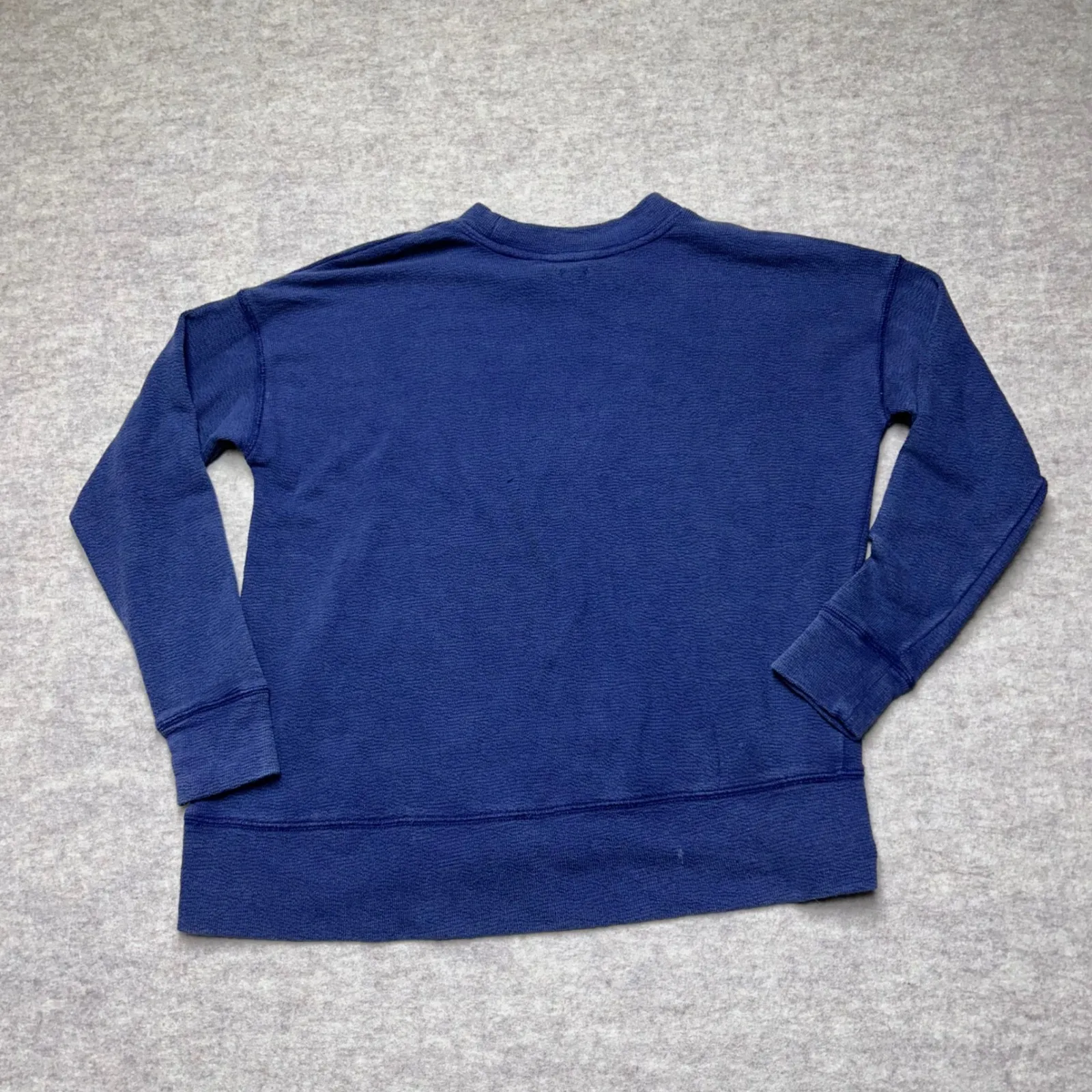 Aerie‎ 'So Salty' Sweatshirt Womens XXS Blue Crew Neck Pullover Beachy Relaxed - Image 4